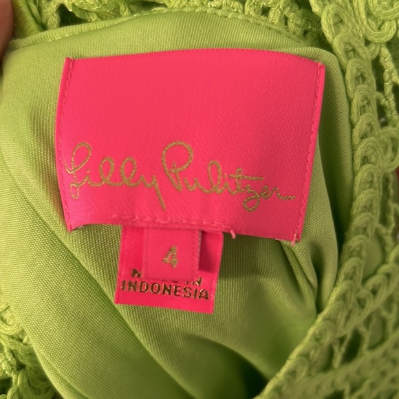 NWT Lime Green Lily Pulitzer Siesta Shift Dress - Picture 4 of 6